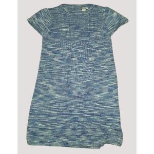 HARTSTRINGS Blue Print Knit Short Sleeved Dress Girls Size 5-6